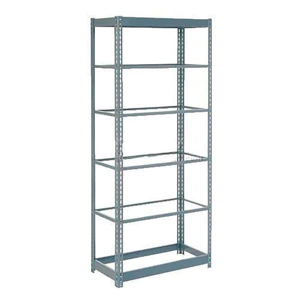 Global Industrial Heavy Duty Shelving 36W x 12D x 72H With 6 Shelves, No Deck, Gray B2296708 - main